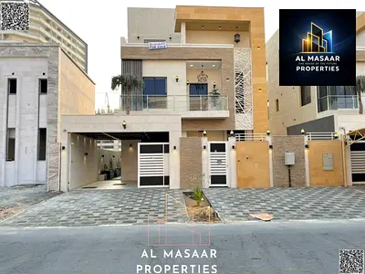 فيلا حديثة مع مسبح في عجمان | 5 غرف ماستر | مكان مصعد | شامل الرسوم