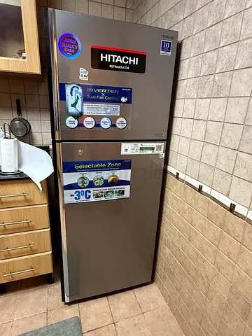 Hitachi 2-Door Refrigerator - Brand New Working Condition - Slightly Used