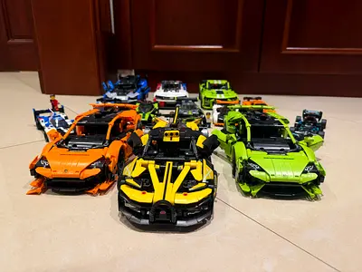 LEGO Speed Champions / Technic Car Collection Bundle – Built Sets – Lamborghini, BMW, Race Cars+more