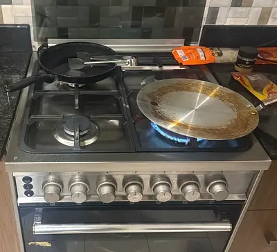 Alpha four burner full gas cooker size 60cm, burner