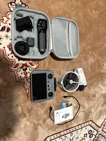 DJI OSMO 3 , DJI FLY DRONE . DJI Mini series drone controller + accessories (case, cables, mounts)