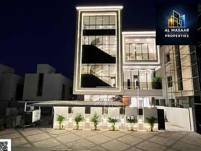 Luxury villa with direct garden views, 6200 sq ft built-up area, two floors and a rooftop, with elevator . Freehold ownership, all-in