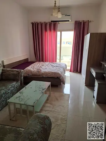 للايجاراستديو مفروش  بعجمان بفرش نظيف ومرتب _ الروضه 1  _  شامل جميع الفواتير والانترنت _  مفروش بالكامل بأثاث أنيق