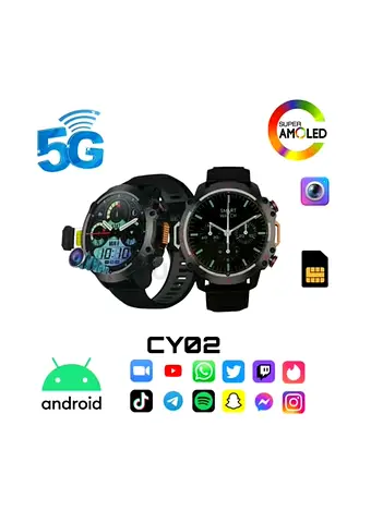 CY02 AMOLED 5G Smartwatch — complete android