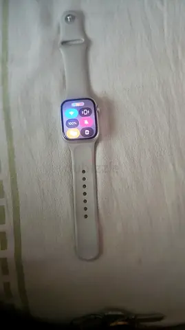 Pre-owned Apple Watch (Series-style) in Silver with White Band - Good Working Condition