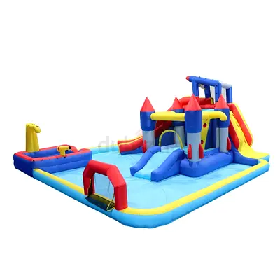 10 IN 1 Inflatable H20 water Fight Bounce House Water Park for Kids