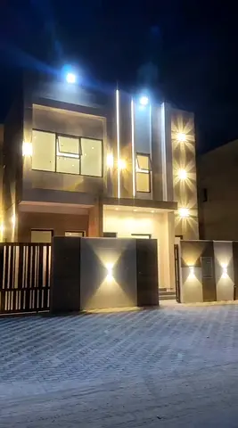Villa for rent in Al Helio 2, Ajman, 4 master bedrooms, first occupancy, 105,000 AED annually