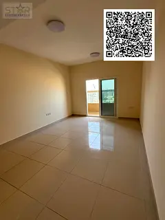 1-bedroom apartment with a living room, 2 bathrooms, balcony with open view, annual rent in Al Nuaim