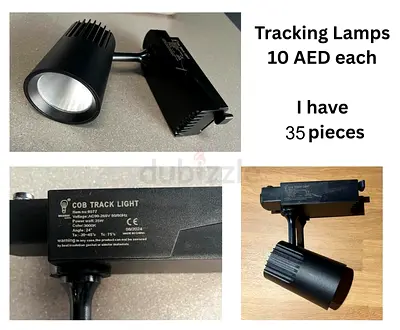 Tracking Lamps Spotlights — 10 AED Each