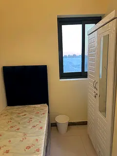 Available single partition with window, smart tv and fridge Academic City