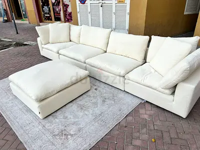 Marina home Luscious original feather filled Sofa Beige