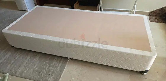 Single Bed Base / Divan with Wheels - Good Condition