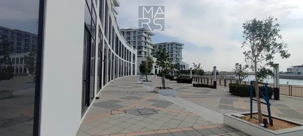 A commercial shop for rent with sea view inside a luxury residential waterfront