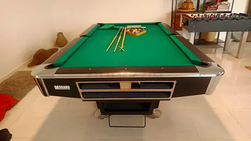 8 Ft Slate top base, return ball professional pool billiards table is for sale