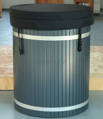 Wooden Barrel Cold Plunge with 1HP Chiller, 400L, Brand New Dubai