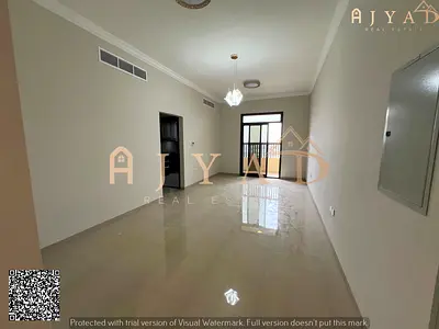 For annual rent first occupancy modern building: 2 bedroom hall apartment in Al Mowaihat 3 Ajman, near Dubai Sharjah exits, 2 master rooms, 3 bathroom