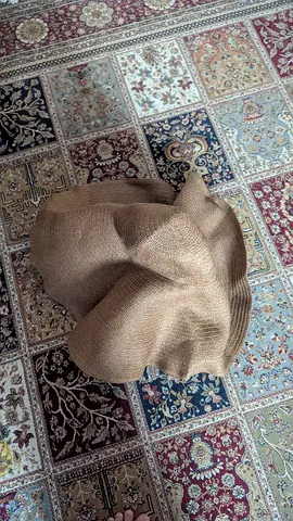 Lightweight woven sun hat - neutral beige