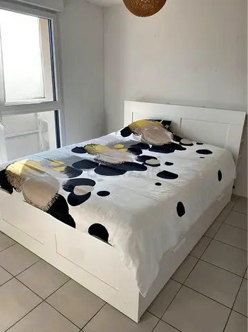 Ikea Bed and mattress/queen size