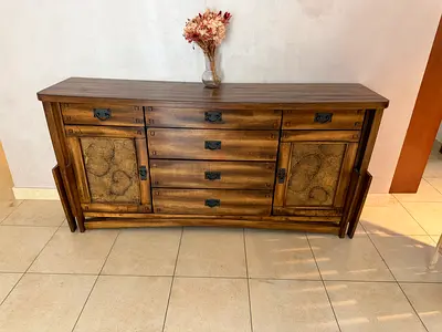 Vintage-style wooden sideboard / buffet with storage