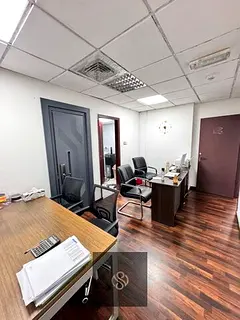 OFFICE SPACE AVAILABLE FULLY FURNISHED WITH ATTACHED WASHROOM AND PANTRY