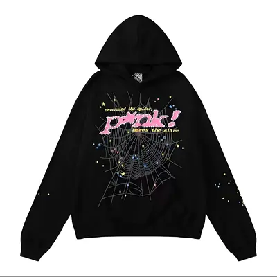 Black Sp5der Hoodie  - Size Unknown(each 300)