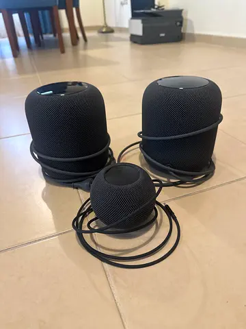 Apple HomePod (2x full-size) + HomePod mini – Space Gray, used