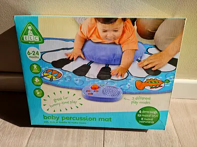 Baby Percussion Play Mat - Electronic Musical Tummy Time Mat (6-24 months)