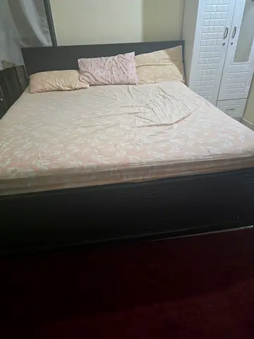 Bed frame with bed matress