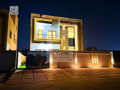 Your dream villa, including registration and ownership fees, large yard, five rooms, directly next to services, two minutes from Sheikh Mohammed bin Z
