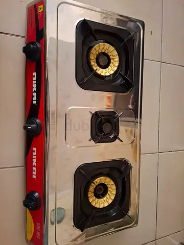 Nikai 3-Burner Stainless Steel Gas Stove