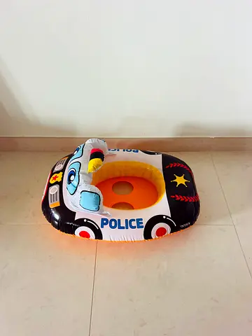 Inflatable Police Car Baby Float - Good Condition