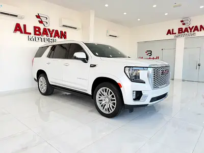 جي ام سي يوكن دينالي ابيض /رمادي خليجي الكندي GMC Yukon Denali 2023 - GCC Specs - Pristine Condition