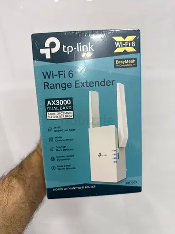 TP-Link Wi-Fi 6 AX3000  RE705X Dual Band Range Extender (New, Sealed)