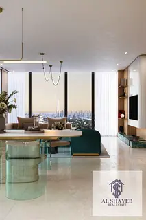 High-Floor 1BR | Burj &amp; Skyline View | Binghatti Cullinan