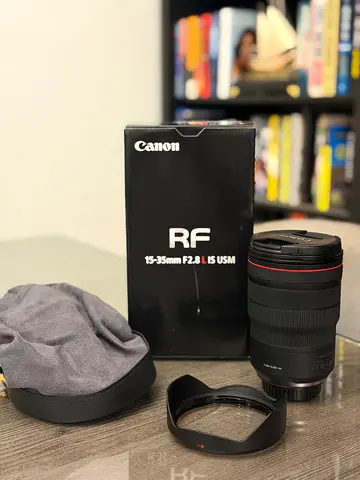 Canon RF 15-35mm f/2.8 L IS USM Lens - Excellent Condition with Box and Accessories
