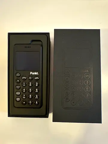 Punkt MP02 minimalist mobile phone - like new, boxed