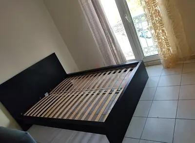 IKEA malam queen‑size bed (160 × 200 cm) with an IKEA mattress ✨
