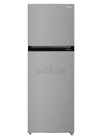 Toshiba Top Freezer Refrigerator - Silver, Good Condition