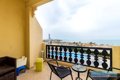 High Floor Furnished Studio for Rent - Lagoon View - Al Hamra Village