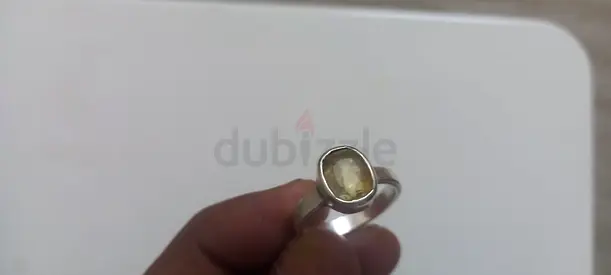 Yellow sapphire ring