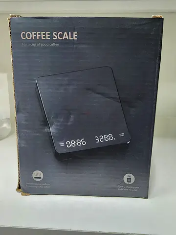 Digital Coffee Scale (used) with Timer and LED Display