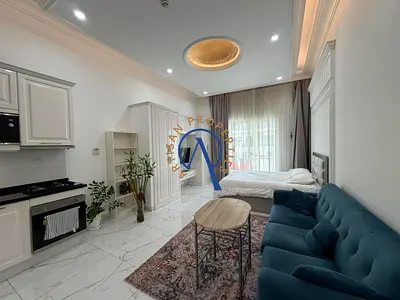 Furnished Studio | Vincitore Boulevard E | Balcony & Community View
