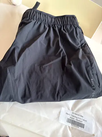 Built for Athletes™ Mens Black Athletic Shorts - Light Running/Training Shorts, Size Medium