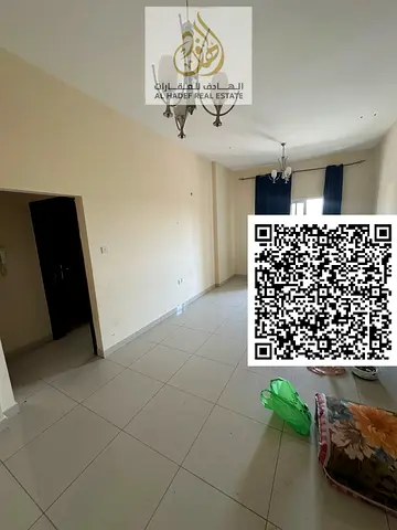 Apartment for annual rent in Al Rawda 1 behind Al Hamidiya Police, 1 bedroom, hall, 2 baths, master room, AED 32000, 4 payments, deposit cheque only..