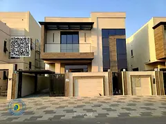 For sale, a 5-room villa in Al Bahia, Ajman, super deluxe finishing, freehold for all nationalities,