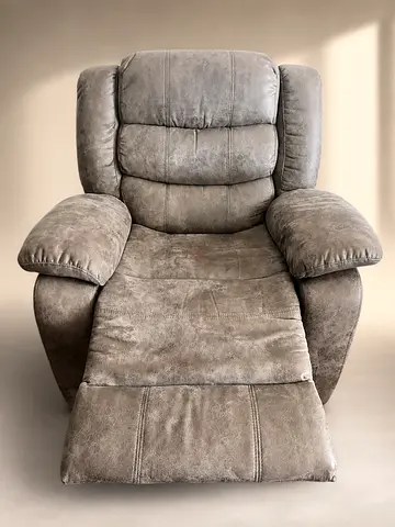 Comfortable grey double -seater recliner sofa chair