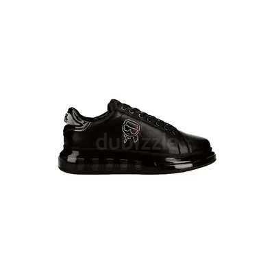 Black Low-Top Leather Sneakers (Unisex) - brand new
