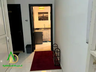 Furnished studio for monthly rent in Ajman Corniche, Al Nakheel area, at a price of 2800 including