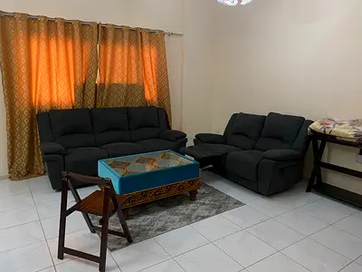 Dark Grey 3-Seater Sofa + Recliner 2-Seater Set - Good Condition
