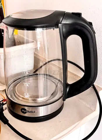 Electric kettle glass
